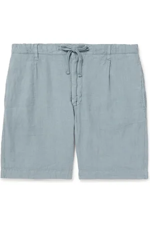 HARTFORD Tank Straight-Leg Linen Drawstring Shorts