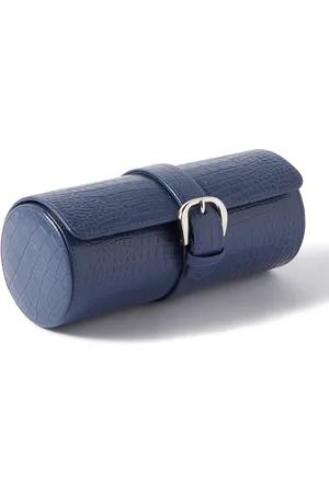 Rapport London Croc-Effect Leather Watch Roll