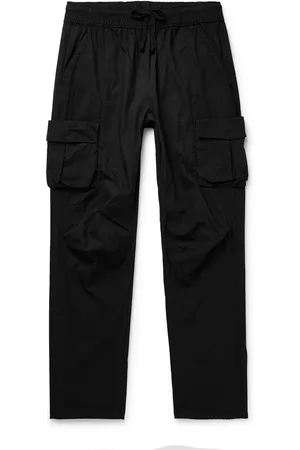 JOHN ELLIOTT Straight-Leg Sateen Drawstring Cargo Trousers