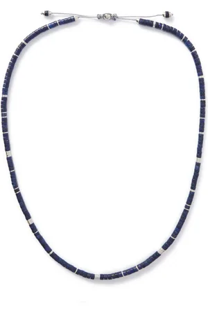 M. COHEN Tucson Silver, Lapis and Cord Necklace