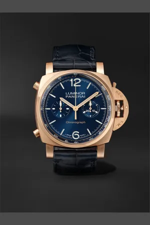 PANERAI Luminor Chrono Automatic Chronograph 44mm Goldtech and Alligator Watch, Ref. No. PAM01111