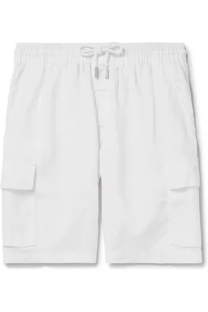 Vilebrequin Straight-Leg Linen Drawstring Cargo Shorts