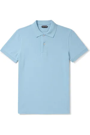 Tom Ford Garment-Dyed Cotton-Piqué Polo Shirt