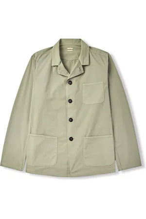 MASSIMO ALBA Florida Camp-Collar Stretch-Cotton Twill Overshirt