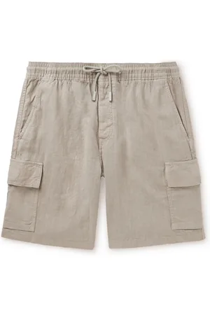Vilebrequin Straight-Leg Linen Drawstring Cargo Shorts