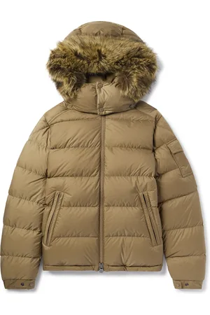 Moncler Mayaf Faux Fur-Trimmed Quilted Shell Down Jacket
