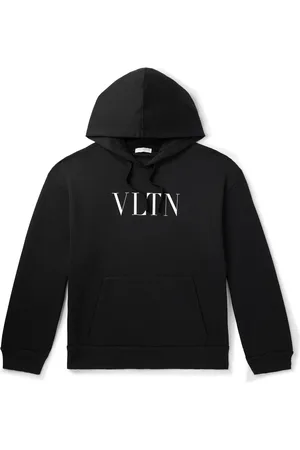 VALENTINO GARAVANI Logo-Print Cotton-Blend Jersey Hoodie