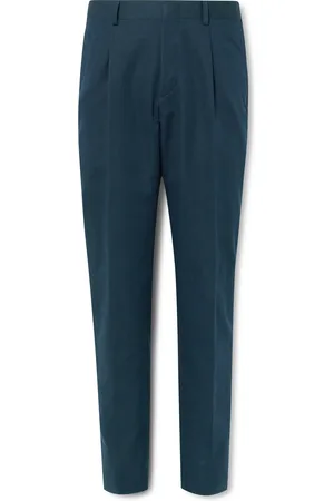BRIONI Pienza Tapered Linen and Cotton-Blend Trousers