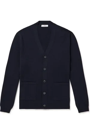 Mr P. Half Milano Merino Wool Cardigan