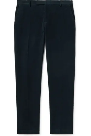 Sunspel Straight-Leg Cotton-Blend Moleskin Trousers