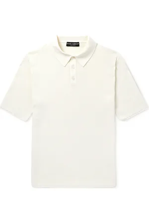 Dolce & Gabbana Ribbed Cotton Polo Shirt