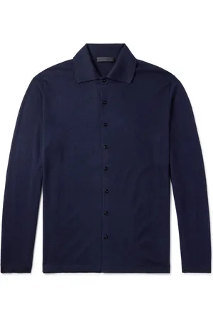 Saman Amel Carlo Cashmere and Silk-Blend Shirt