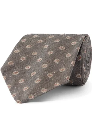 Dunhill 9.5cm Floral-Jacquard Mulberry Silk Tie