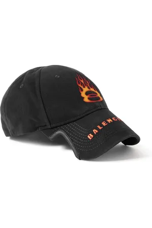 Balenciaga Leather-Trimmed Logo-Embroidered Cotton-Drill Baseball Cap