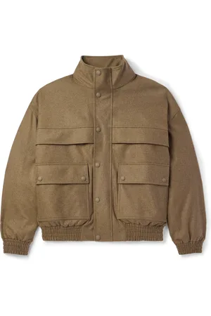 Loro Piana Tristar Wool and Cashmere-Blend Flannel Bomber Jacket