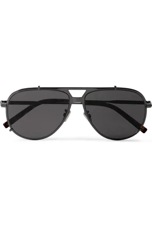Dior DiorBlackSuit A3U Aviator-Style Metal Sunglasses