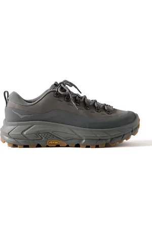 Hoka One One Tor Summit Rubber-Trimmed Nubuck and Mesh Sneakers