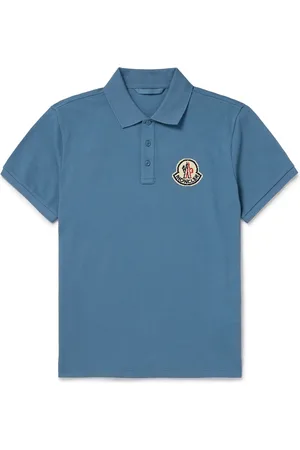 Moncler Logo-Appliquéd Cotton-Piqué Polo Shirt