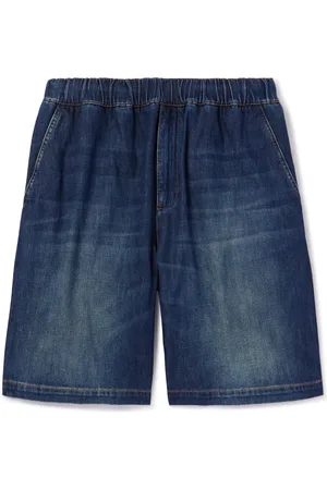 VALENTINO GARAVANI Straight-Leg Washed-Denim Shorts