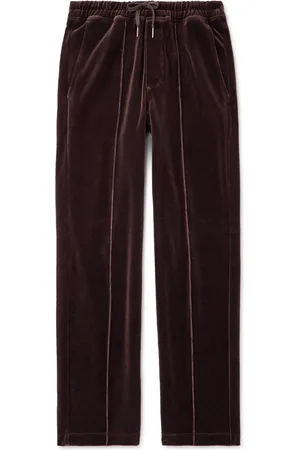 Tom Ford Straight-Leg Cotton-Blend Velour Track Pants