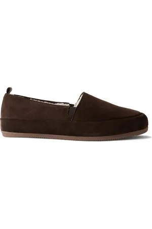 Mulo Shearling-Lined Suede Loafers