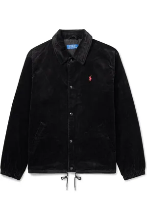 Ralph Lauren Logo-Embroidered Cotton-Corduroy Jacket