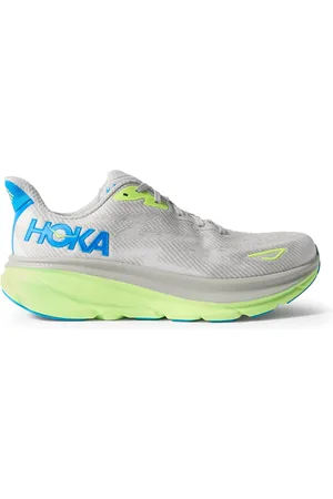 Hoka One One Clifton 9 Rubber-Trimmed Mesh Running Sneakers