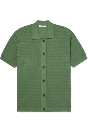 Mr P. Textured-Knit Cotton Shirt