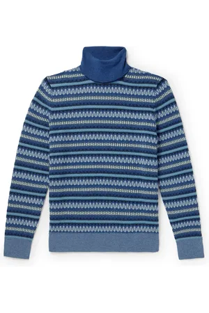 Loro Piana Fair Isle Cashmere Rollneck Sweater