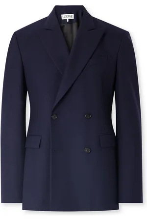 Loewe Double-Breasted Wool-Twill Suit Jacket