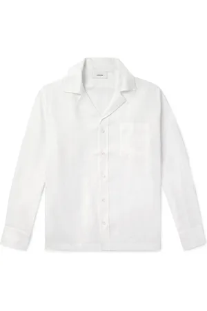 LARDINI Paul Camp-Collar Linen Shirt