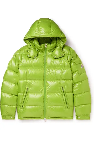 Moncler Maya Logo-Appliquéd Quilted Glossed-Shell Hooded Down Jacket