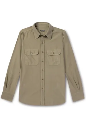 Tom Ford Slim-Fit Cotton-Moleskin Shirt