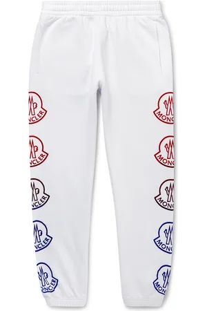 Moncler Tapered Logo-Print Cotton-Jersey Sweatpants