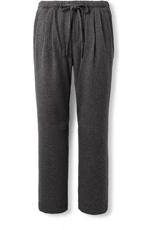 MASSIMO ALBA Key West Straight-Leg Herringbone Cashmere and Wool-Blend Suit Trousers