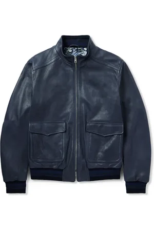 Etro Leather Bomber Jacket