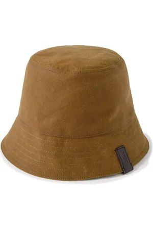 Loewe Reversible Leather-Trimmed Waxed Cotton-Canvas and Wool-Blend Bucket Hat
