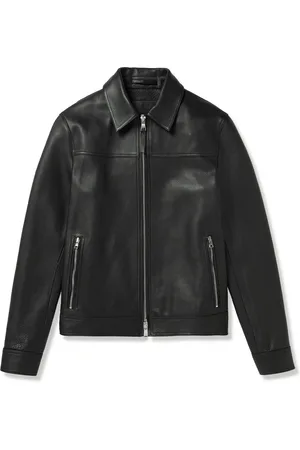 Mr P. Full-Grain Leather Coach Jacket