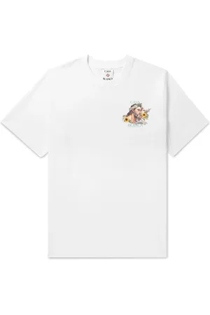 Casablanca Celebration Du Sport Printed Organic Cotton-Jersey T-Shirt