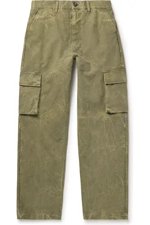 JOHN ELLIOTT Corpus Straight-Leg Garment-Dyed Cotton-Canvas Cargo Trousers
