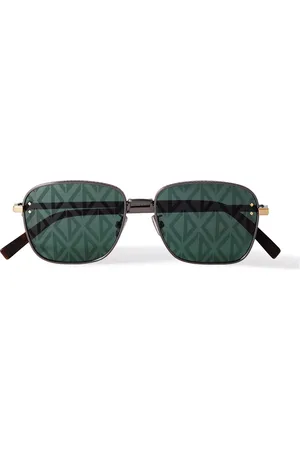 Dior CD Diamond S4U D-Frame Silver-Tone and Tortoiseshell Acetate Sunglasses