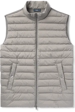 HERNO Quilted Shell and Wool and Silk-Blend Down Gilet