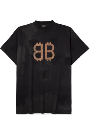 Balenciaga Oversized Logo-Print Cotton-Jersey T-Shirt