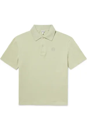 Loewe Logo-Embroidered Cotton-Piqué Polo Shirt