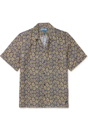 Vilebrequin Charli Camp-Collar Printed Linen Shirt