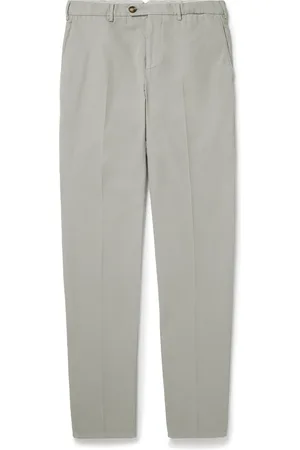 Brunello Cucinelli Slim-Fit Cotton-Gabardine Trousers