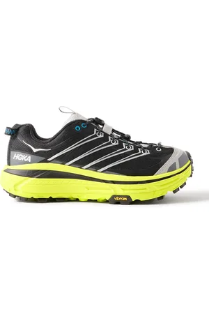 Hoka One One Mafate Three2 Rubber-Trimmed Mesh Running Sneakers