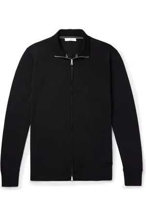 Mr P. Richard Merino Wool Zip-Up Cardigan
