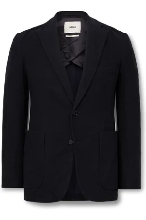 ALTEA Aston Slim-Fit Cotton-Piqué Blazer