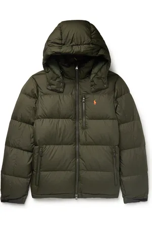 Ralph Lauren Logo-Embroidered Quilted Recycled-Shell Hooded Down Jacket